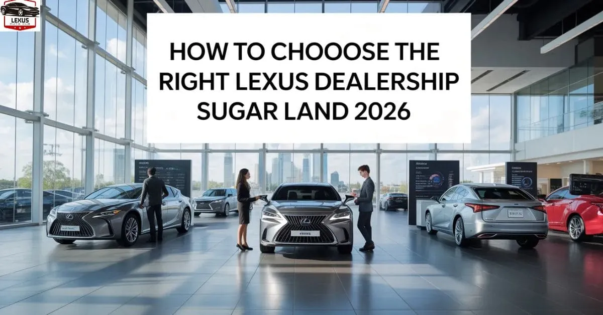 How to Choose the Right Lexus Dealership Sugar Land 2026