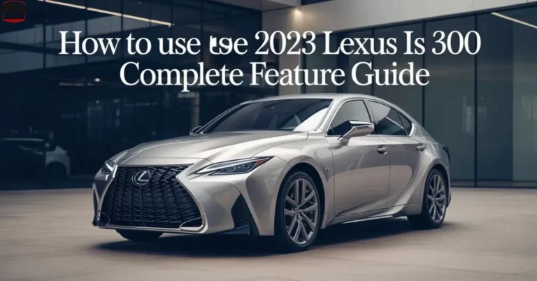 How To Use the 2023 Lexus IS 300 Complete Feature Guide