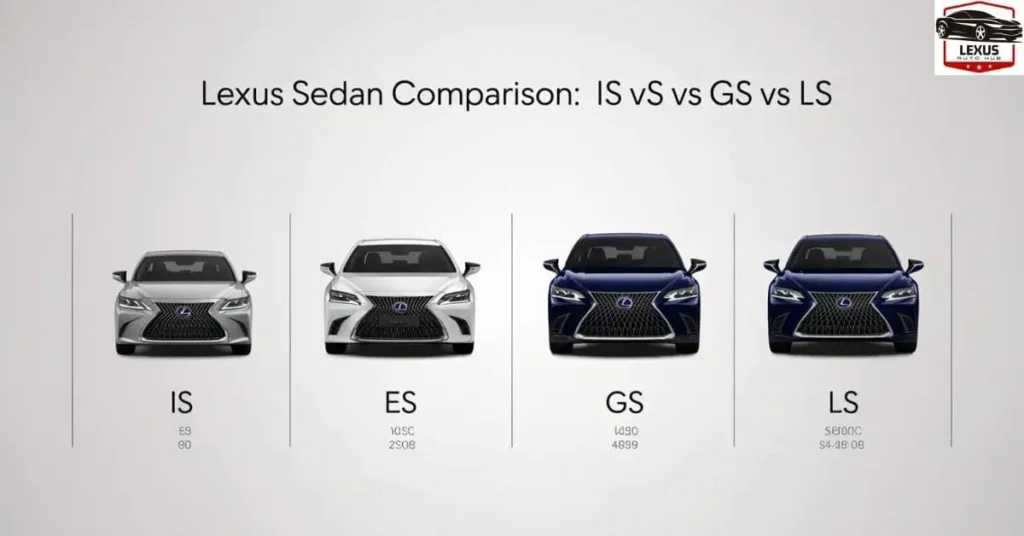 Lexus ES 350 Comparisons IS vs ES vs GS vs LS