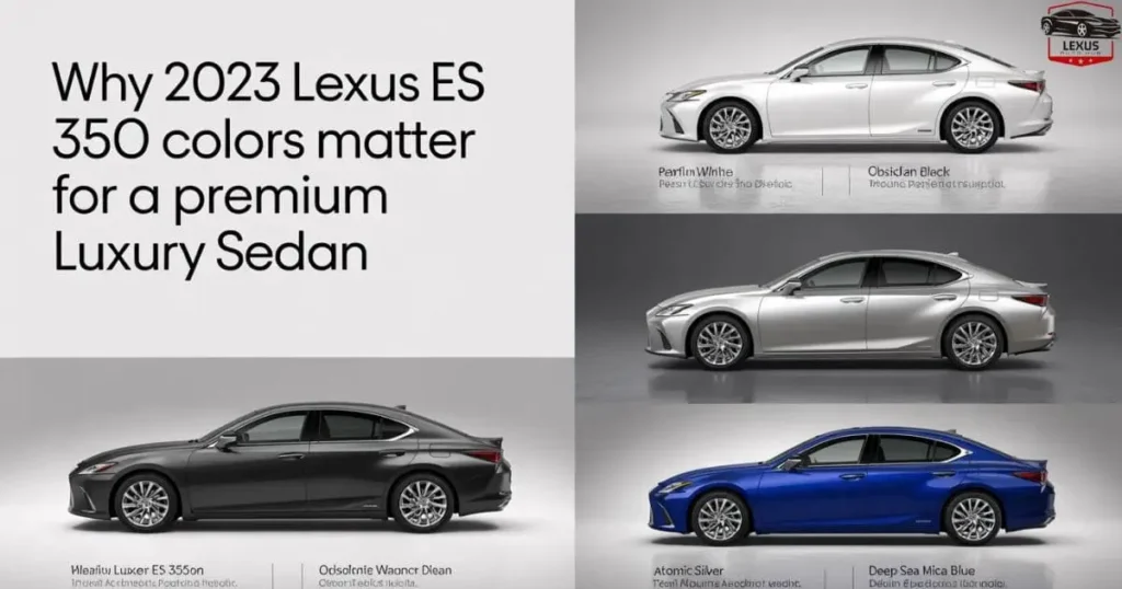 Why 2023 Lexus ES 350 Colors Matters for a Premium Luxury Sedan