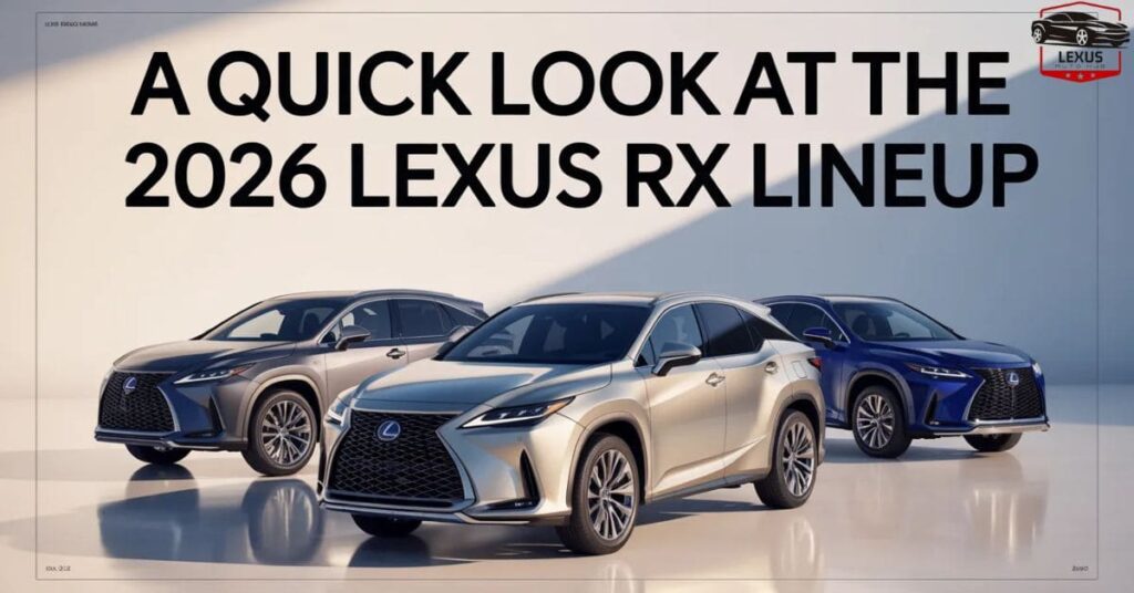 A Quick Look at the 2026 Lexus RX Lineup