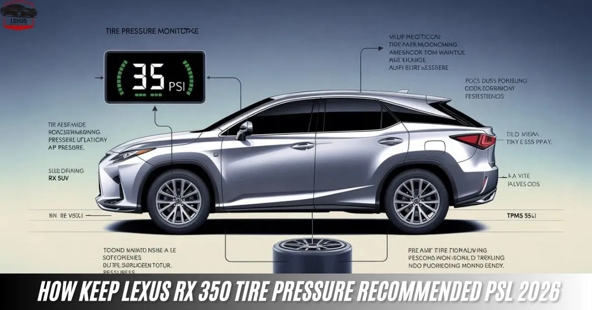 How Keep Lexus Rx 350 Tire Pressure Recommended PSl 2026