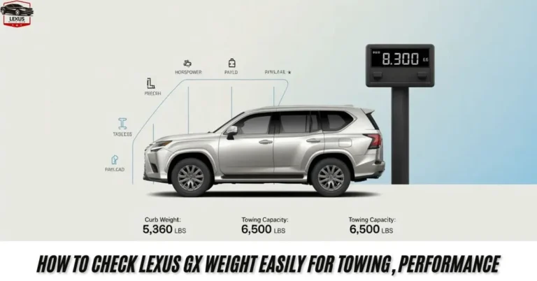 How to Check Lexus GX Weight Easily for Towing, Performance