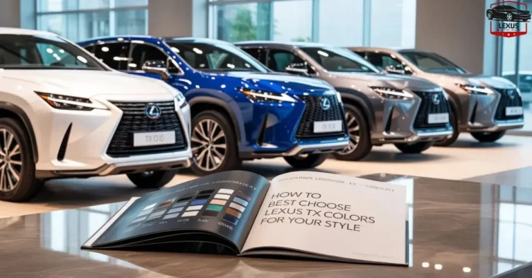 How to Choose the Best Lexus TX Colors for Your Style