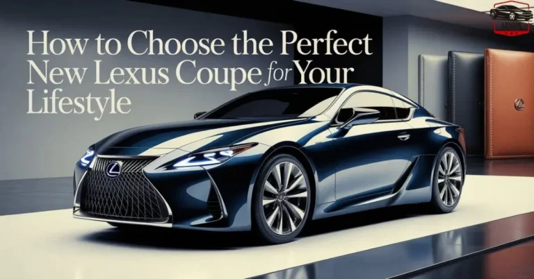 How to Choose the Perfect New Lexus Coupe for Your Lifestyle 2026
