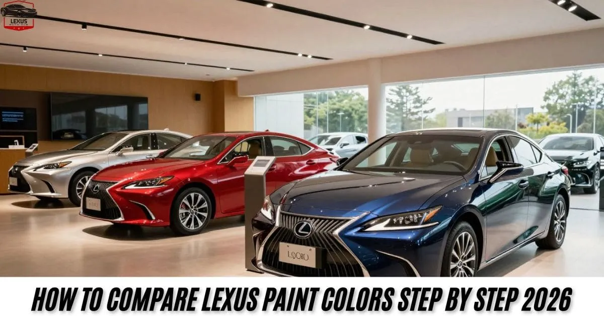 How to Compare Lexus Paint Colors Step by Step 2026