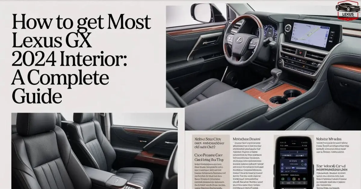 How to Get Most Lexus GX 2024 Interior: A Complete Guide