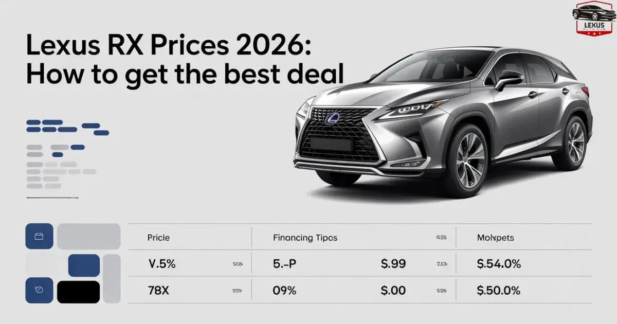 Lexus RX Prices 2026: How to Get the Best Deal