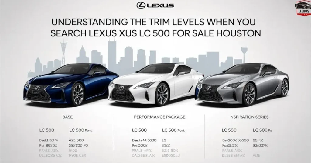 Understanding the Trim Levels When You Search Lexus LC 500 for Sale Houston
