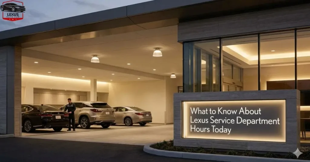 What to Know About Lexus Service Department Hours Today