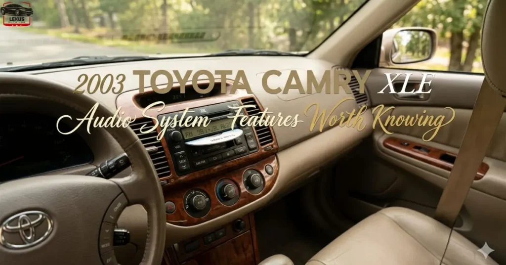 2003 Toyota Camry XLE Audio System Features Worth Knowing