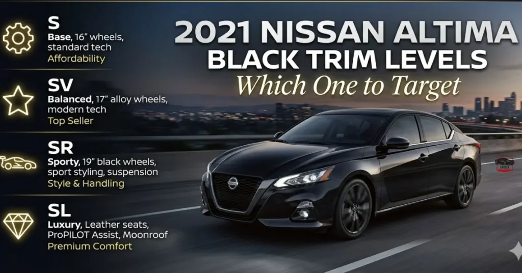 2021 Nissan Altima Black Trim Levels Which One to Target