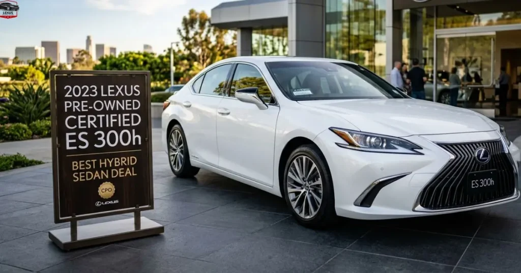 2023 Lexus Pre Owned Certified ES 300h Best Hybrid Sedan Deal
