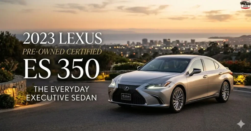 2023 Lexus Pre Owned Certified ES 350 The Everyday Executive Sedan