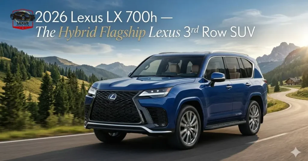 2026 Lexus LX 700h — The Hybrid Flagship Lexus 3rd Row SUV
