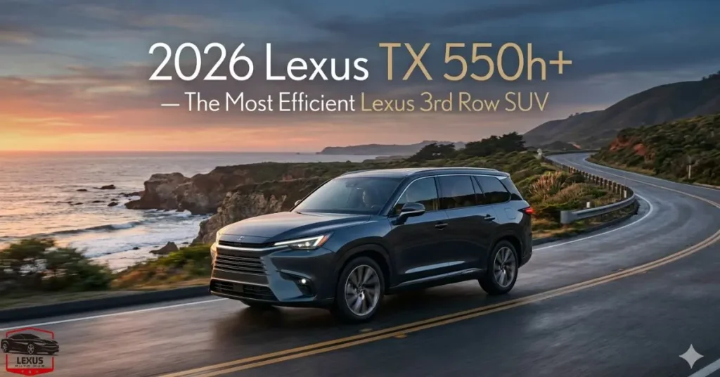  2026 Lexus TX 550h+ — The Most Efficient Lexus 3rd Row SUV
