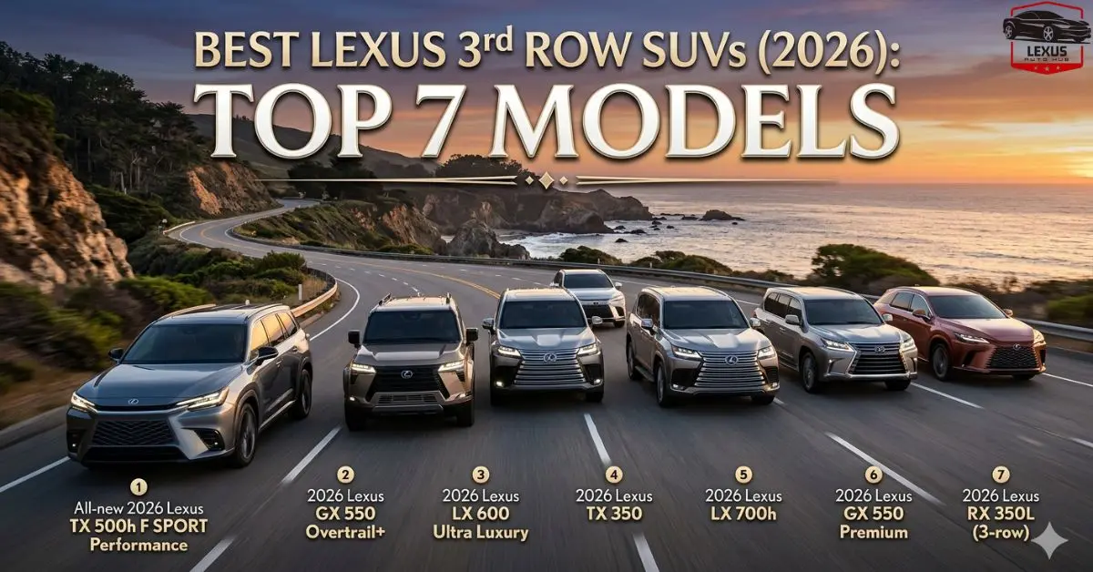 Best Lexus 3rd Row SUVs 2026: Top 7 Models