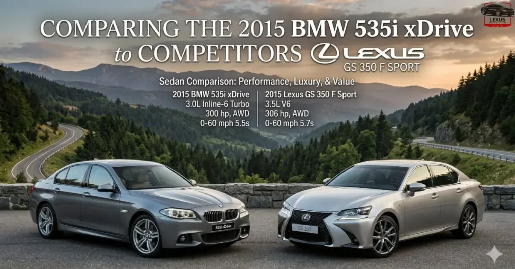 Comparing the 2015 BMW 535i xDrive to Competitors