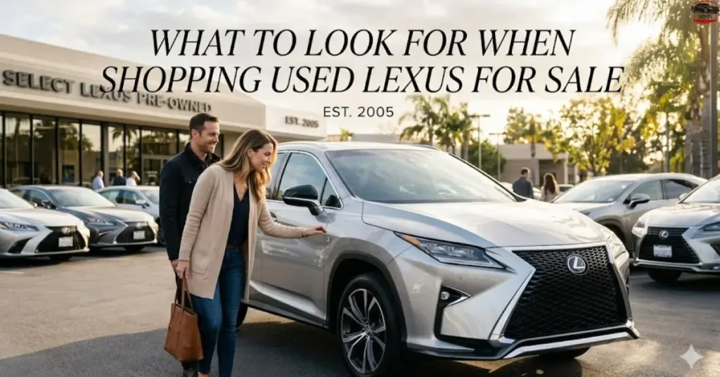 What to Look for When Shopping Used Lexus for Sale