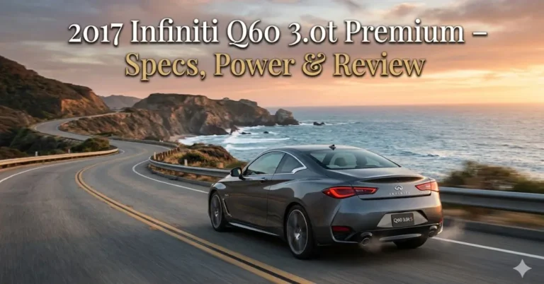 2017 Infiniti Q60 3.0t Premium: Specs, Power & Review
