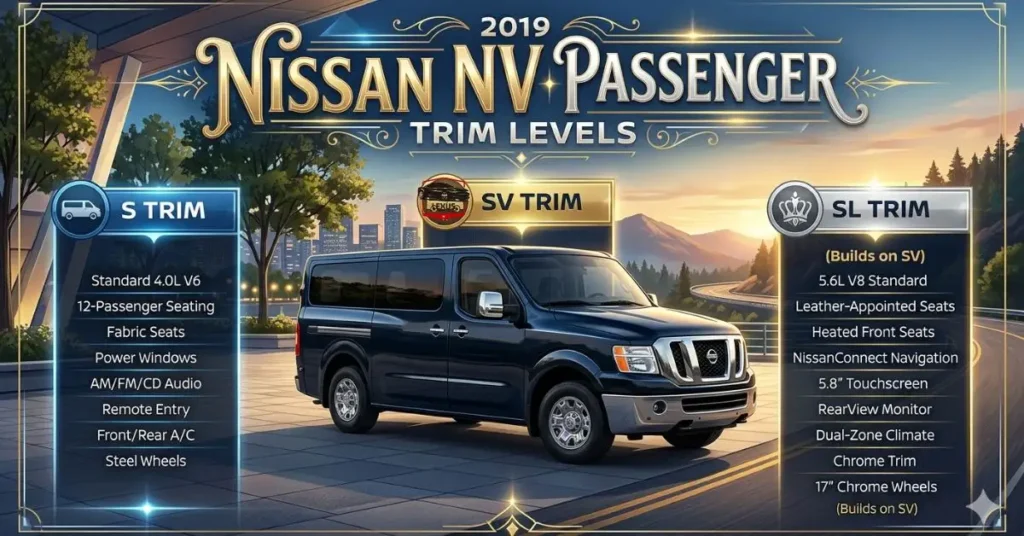 2019 Nissan NV Passenger Trim Levels