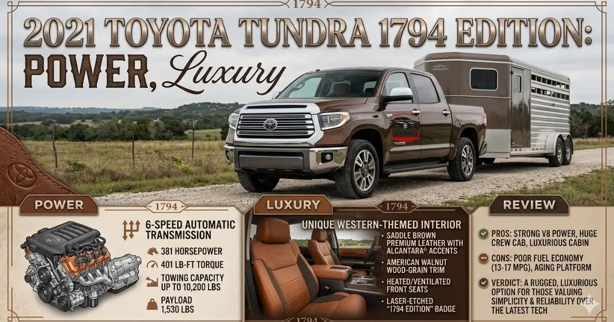 2021 Toyota Tundra 1794 Edition: Power, Luxury & Review