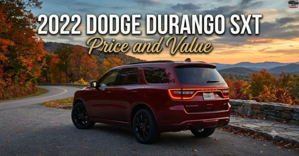 2022 Dodge Durango SXT Price and Value