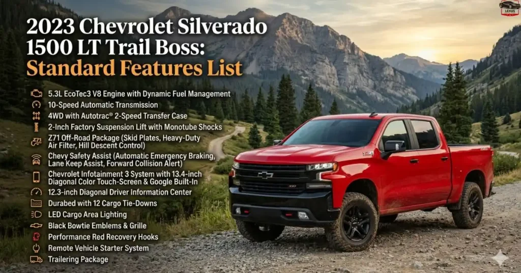 2023-chevrolet-silverado-1500-lt-trail-boss-standard-features-list 2023 Chevrolet Silverado 1500 LT Trail Boss: Standard Features List