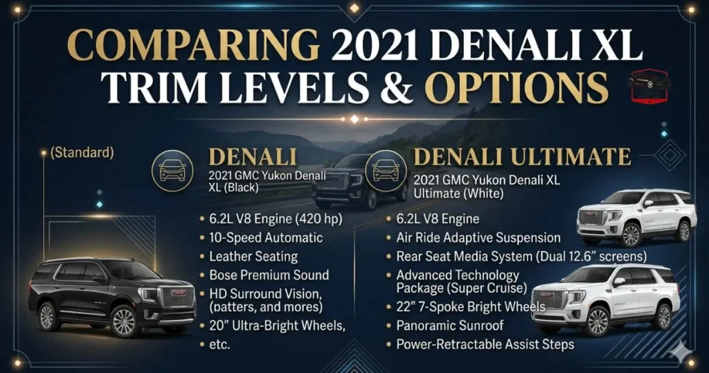 Comparing 2021 Denali XL Trim Levels and Options
