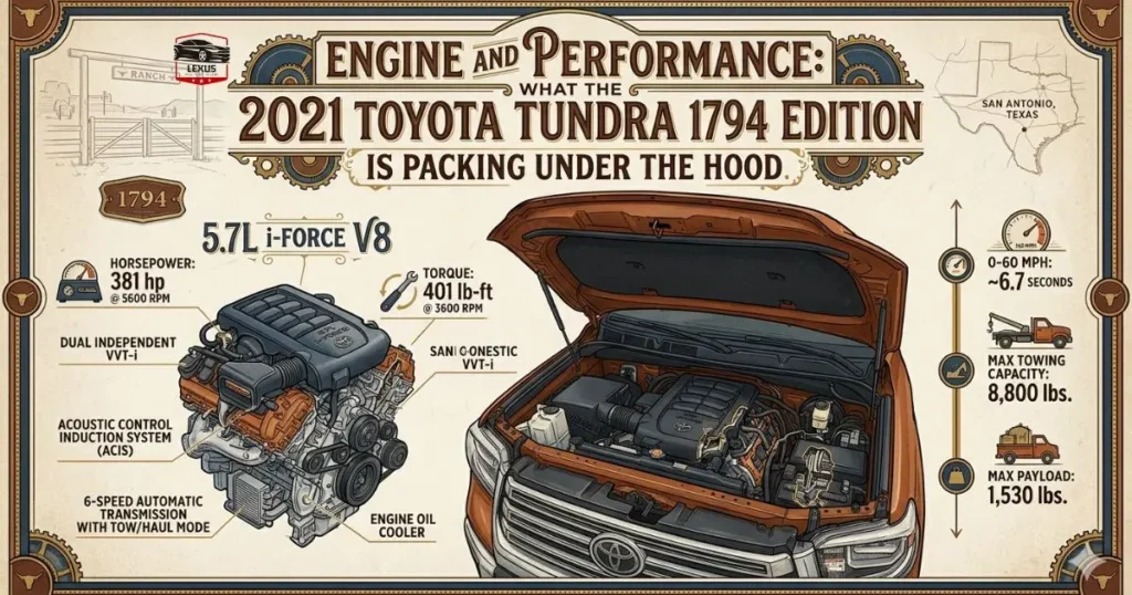 Engine and Performance: What the 2021 Toyota Tundra 1794 Edition Is Packing Under the Hood