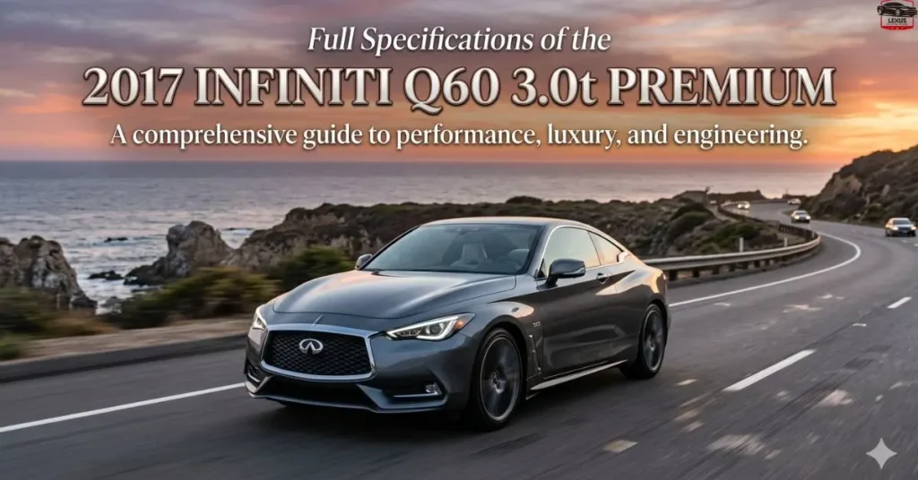 Full Specifications of the 2017 Infiniti Q60 3.0t Premium