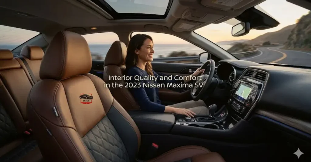 interior-quality-and-comfort-in-the-2023-nissan-maxima-sv Interior Quality and Comfort in the 2023 Nissan Maxima SV