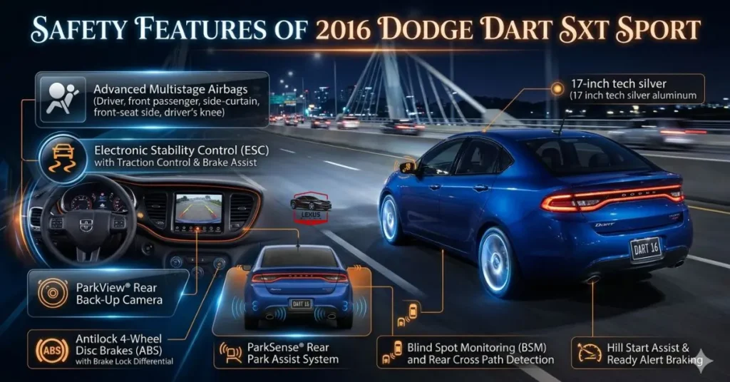 Safety Features of 2016 Dodge Dart SXT Sport