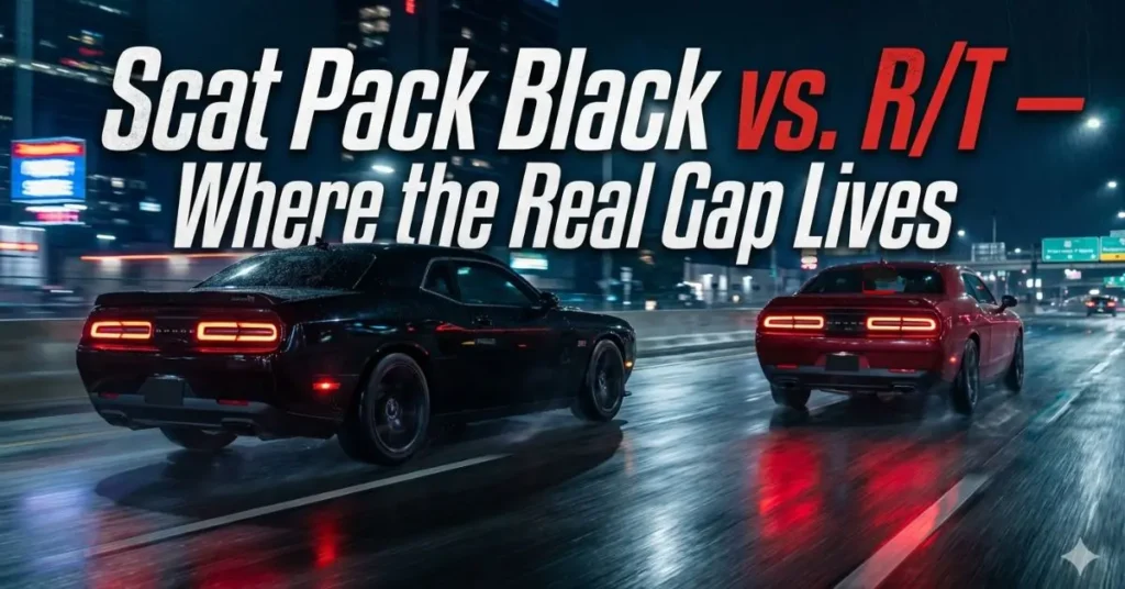 Scat Pack Black vs. R/T — Where the Real Gap Lives
