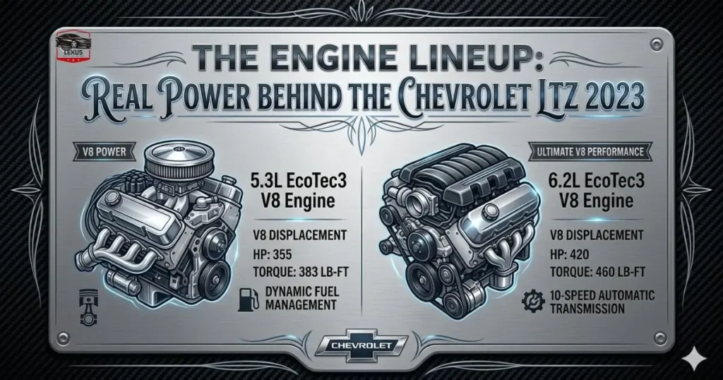 The Engine Lineup: Real Power Behind the Chevrolet LTZ 2023
