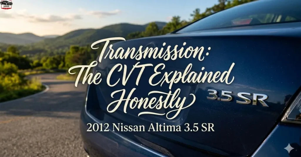 Transmission: The CVT Explained Honestly 2012 Nissan Altima 3.5 SR