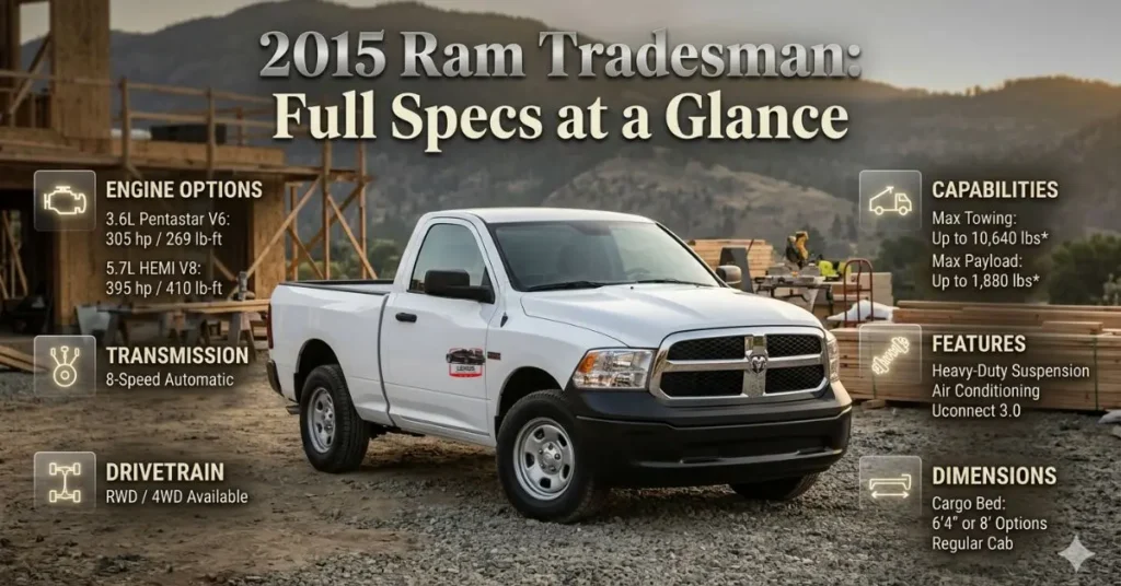 2015 Ram Tradesman: Full Specs at a Glance
