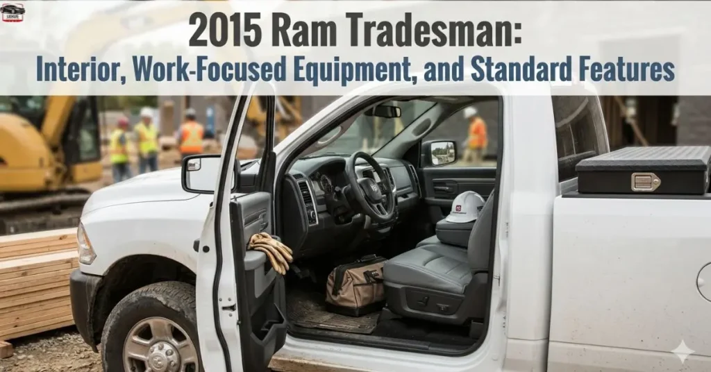 2015 Ram Tradesman: Interior, Work-Focused Equipment, and Standard Features