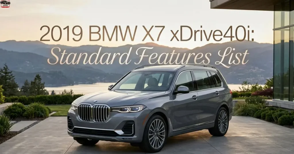 2019 BMW X7 xDrive40i: Standard Features List
