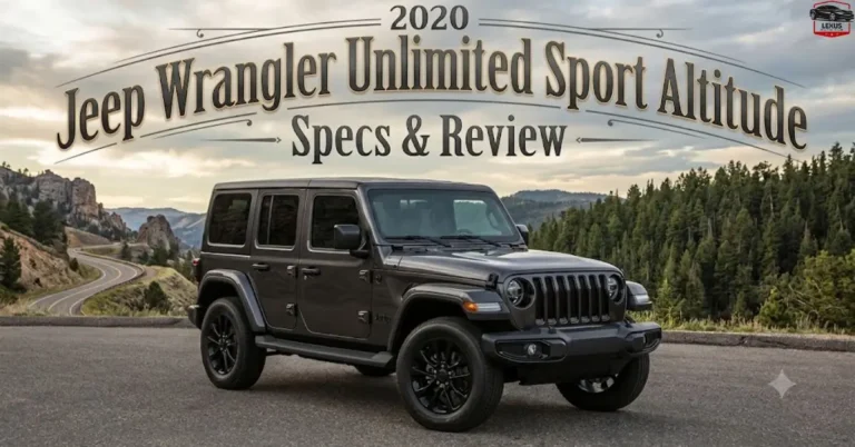 2020 Jeep Wrangler Unlimited Sport Altitude: Specs & Review
