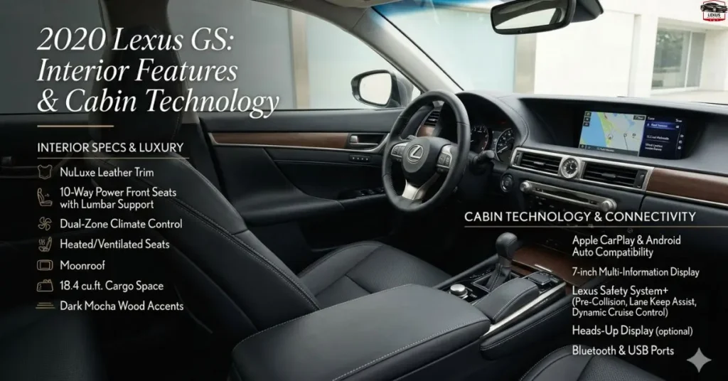 2020 Lexus GS Specs Interior Features and Cabin Technology