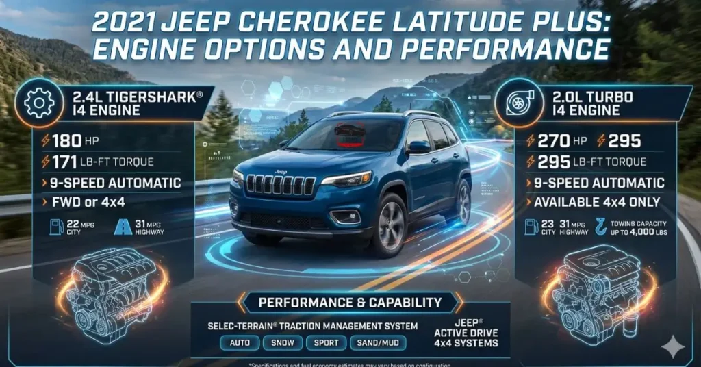 2021 Jeep Cherokee Latitude Plus: Engine Options and Performance