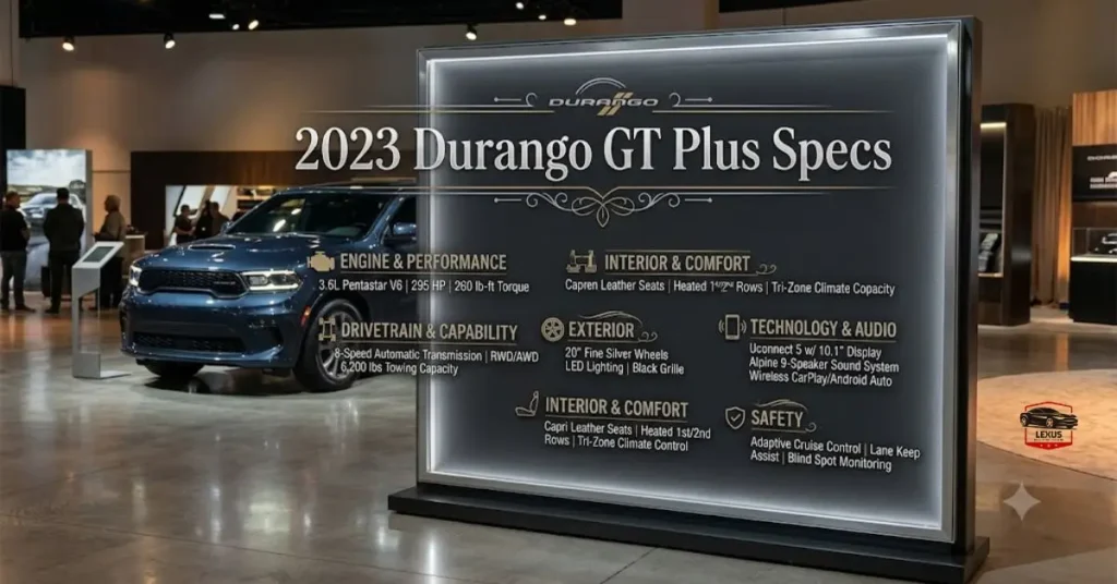 2023-durango-gt-plus-specs 2023 Durango GT Plus Specs