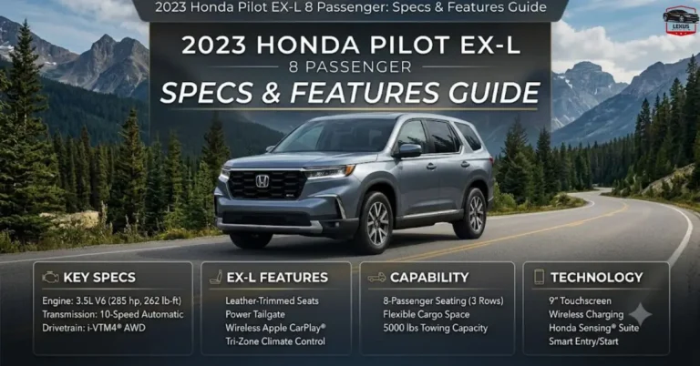2023 Honda Pilot EX-L 8 Passenger: Specs & Features Guide