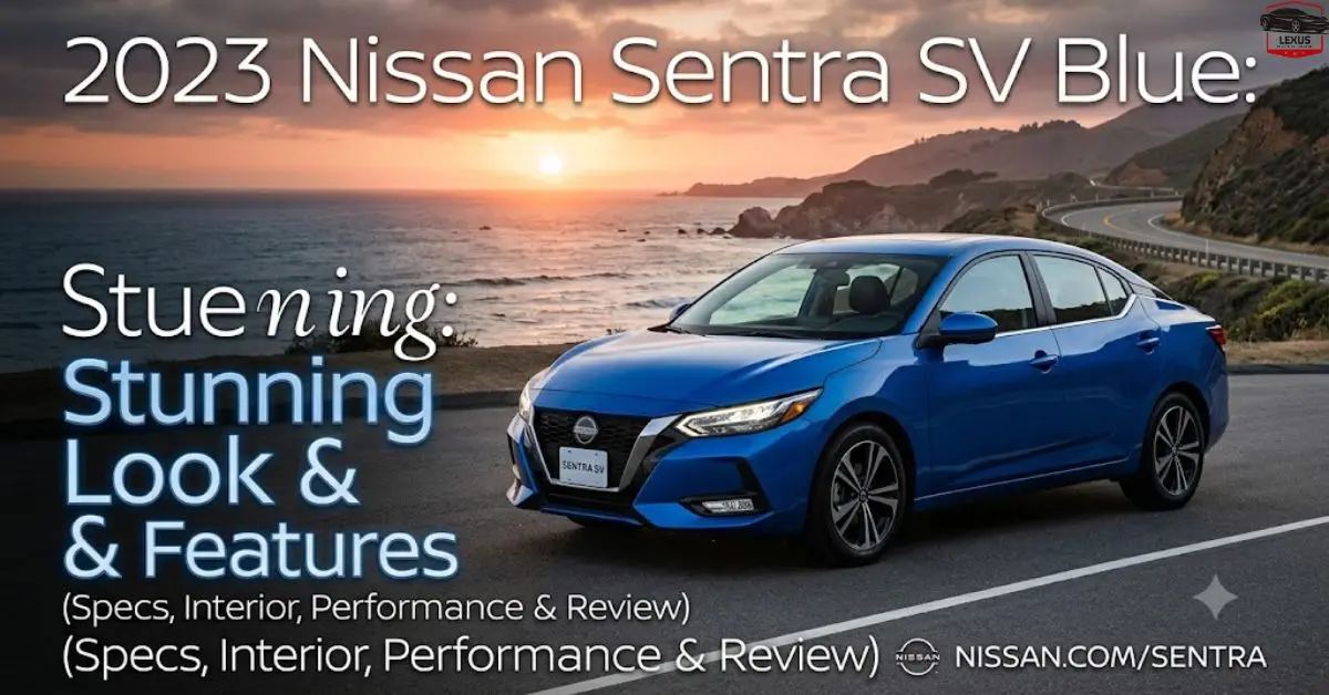 2023 Nissan Sentra SV Blue: Stunning Look & Features