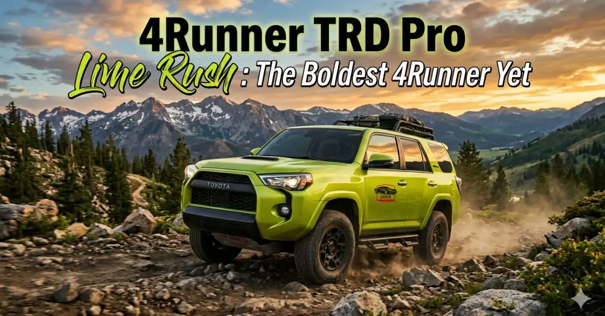 4Runner TRD Pro Lime Rush: The Boldest 4Runner Yet