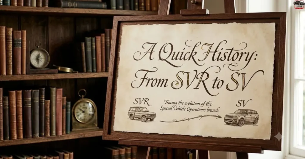 A Quick History: From SVR to SV