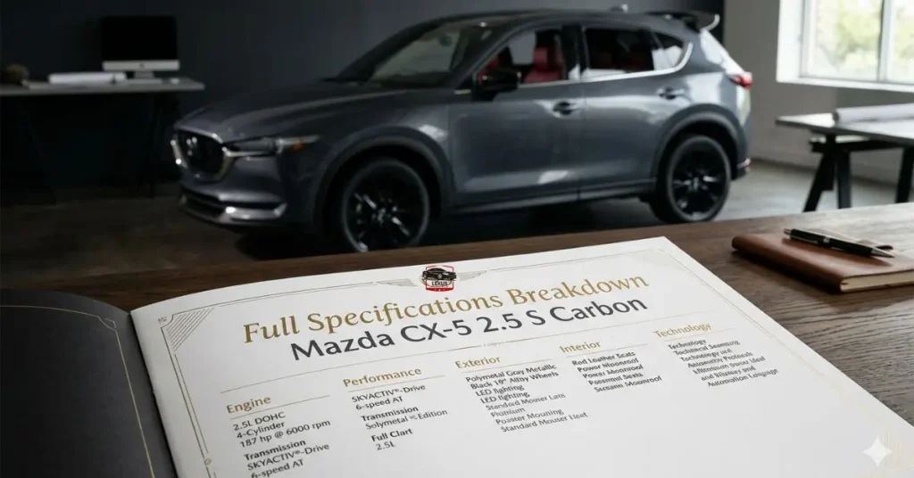 Full Specifications Breakdown Mazda CX-5 2.5 S Carbon