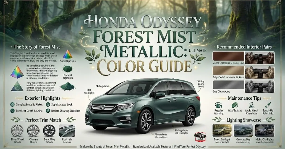 Honda Odyssey Forest Mist Metallic: Ultimate Color Guide