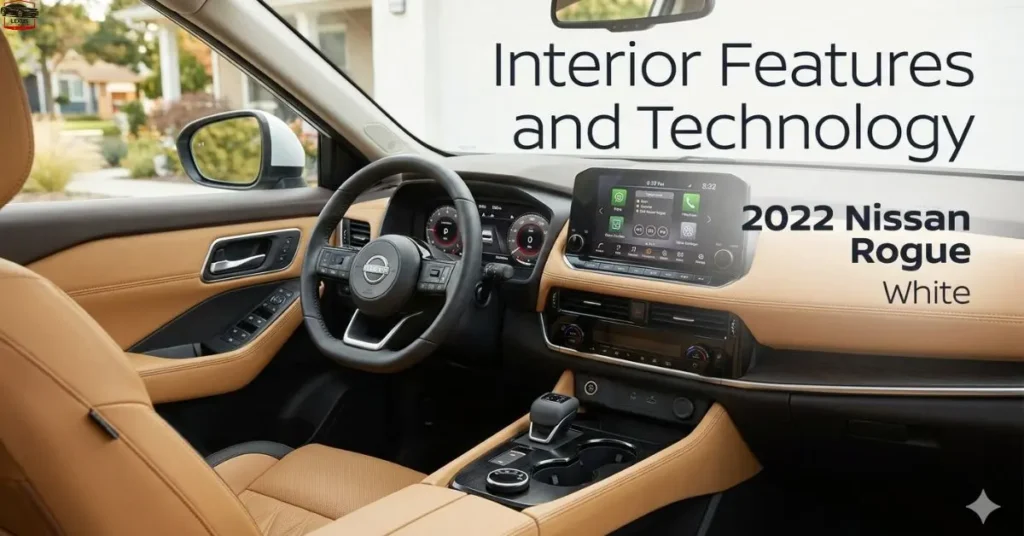 Interior Features and Technology 2022 Nissan Rogue White
